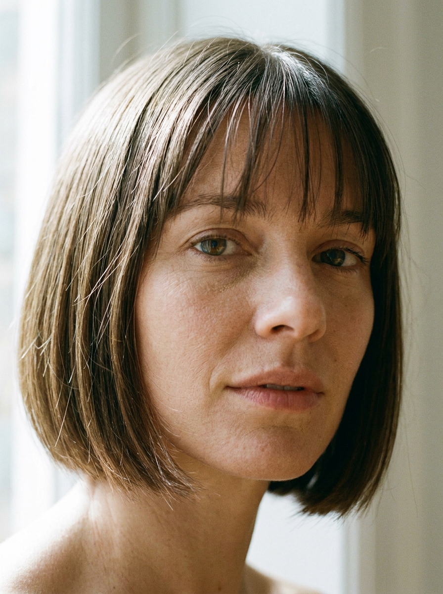 Bob mit feinem geradem Pony als Bob Frisuren mit Pony Inspiration 2026